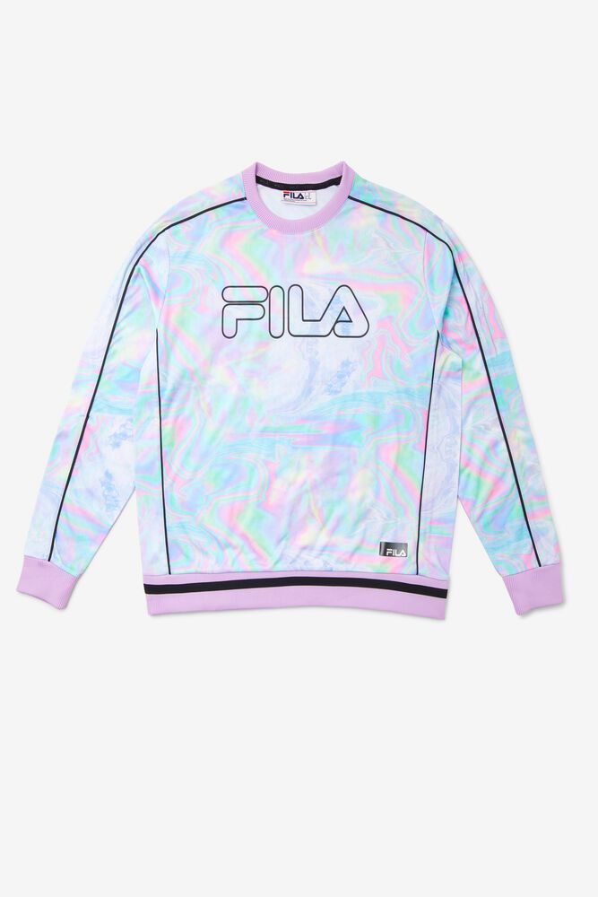 Fila Sweatshirt Ridge Crew Mens Pink - India GMO-268301